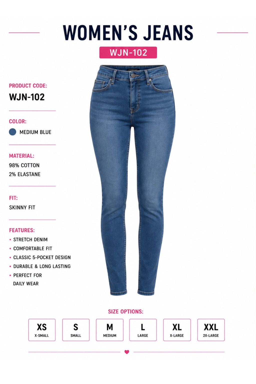wjn-102 Women's Jeans | WJN-102 - Görsel 1